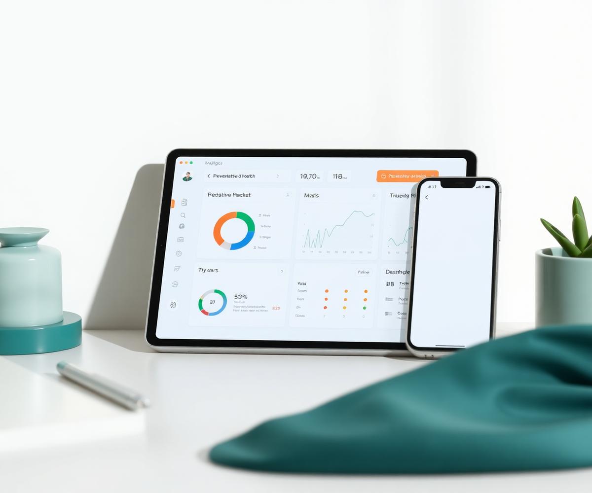 Dashboard visual de saúde VITA 360